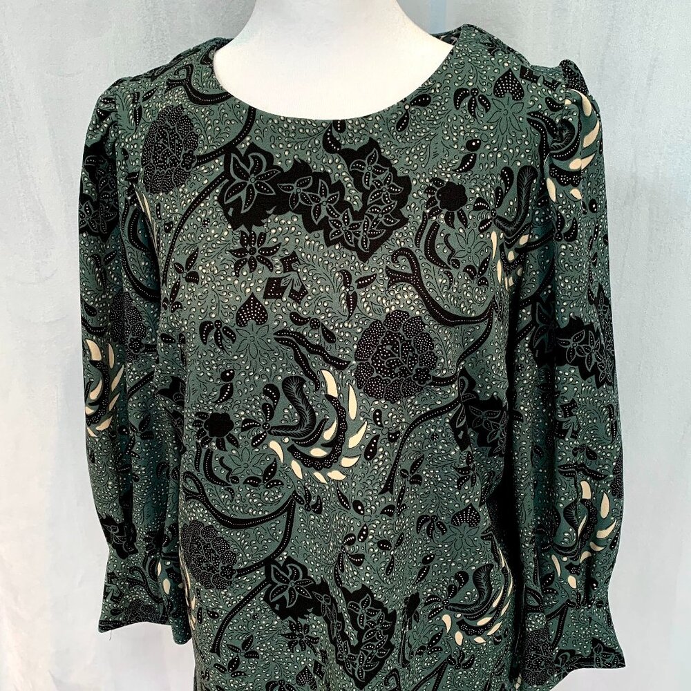 MELLODAY Floral Oversized Blouse Top